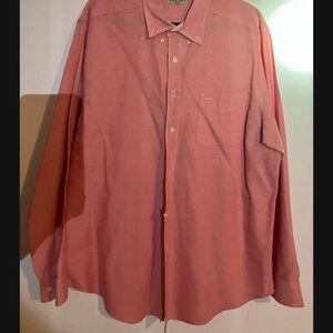 Elegant Men's Coral Button-Down Shirt